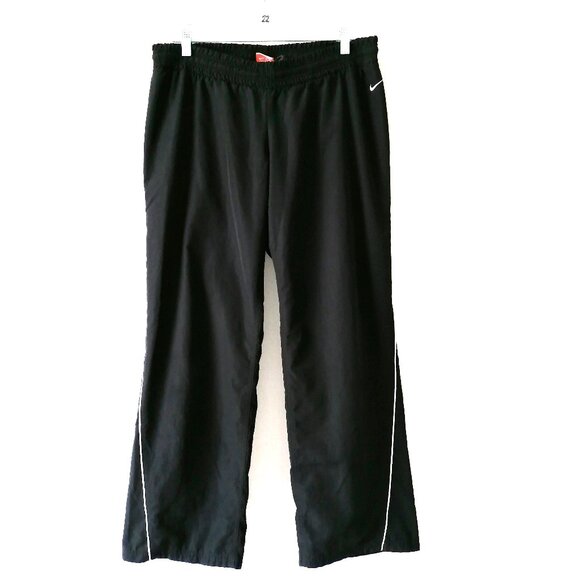 Nike The Athletic Dept Womens Charcoal Elastic Waist Wide Leg Track Pant Size M - Picture 1 of 7
